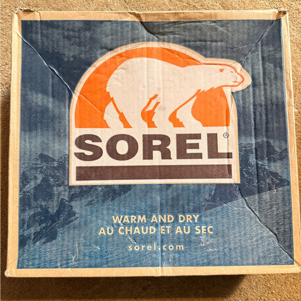 Sorel Snow Angel Lace Boots Box - Brown and Orange